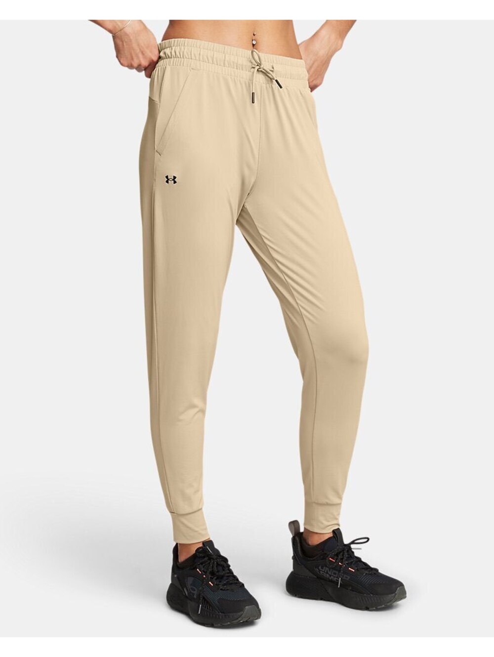 Under Armour Women's HeatGear Armour Pants XL NWT City Khaki Style #1373083